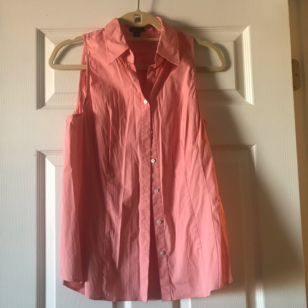 Coral Button Up